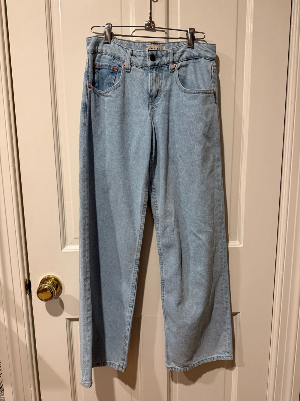 Motel Rocks Light Wash Women’s Wide Leg Jeans